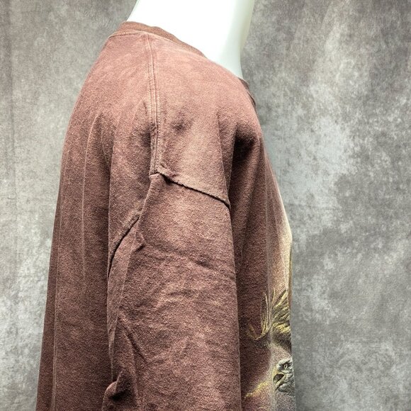 The Mountain 2XL Brown T-Shirt With Majestic Eagle Graphic Short Sleeve Crewneck - Picture 8 of 9
